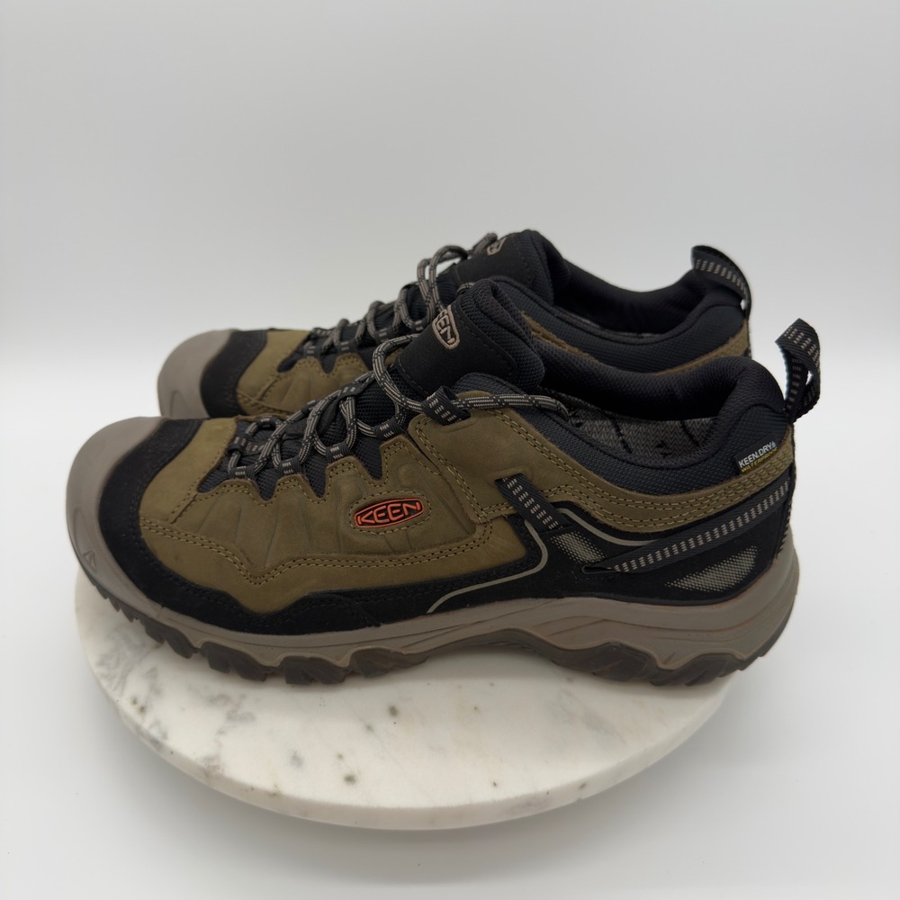 KEEN Circadia Waterproof Hiking Shoes Mens 13 Brown Black Leather Trail Outdoor - Picture 7 of 12